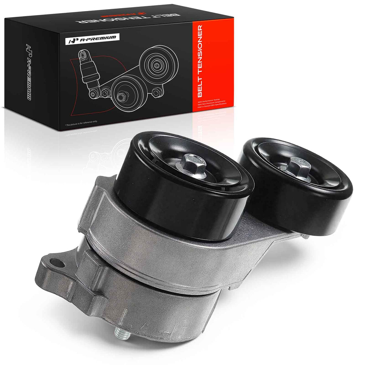 A-Premium front view of tensioner assembly showing complete unit and fitment benefit