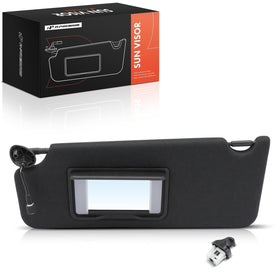 A-Premium front view of visor showing sleek black finish and OEM look