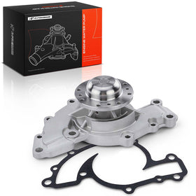 A-Premium front view water pump showing fitment and benefit: direct-fit replacement