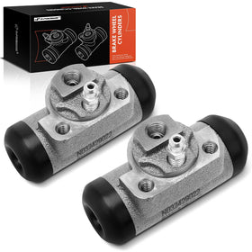 A-Premium front view of wheel cylinder showing mounting for easy replacement