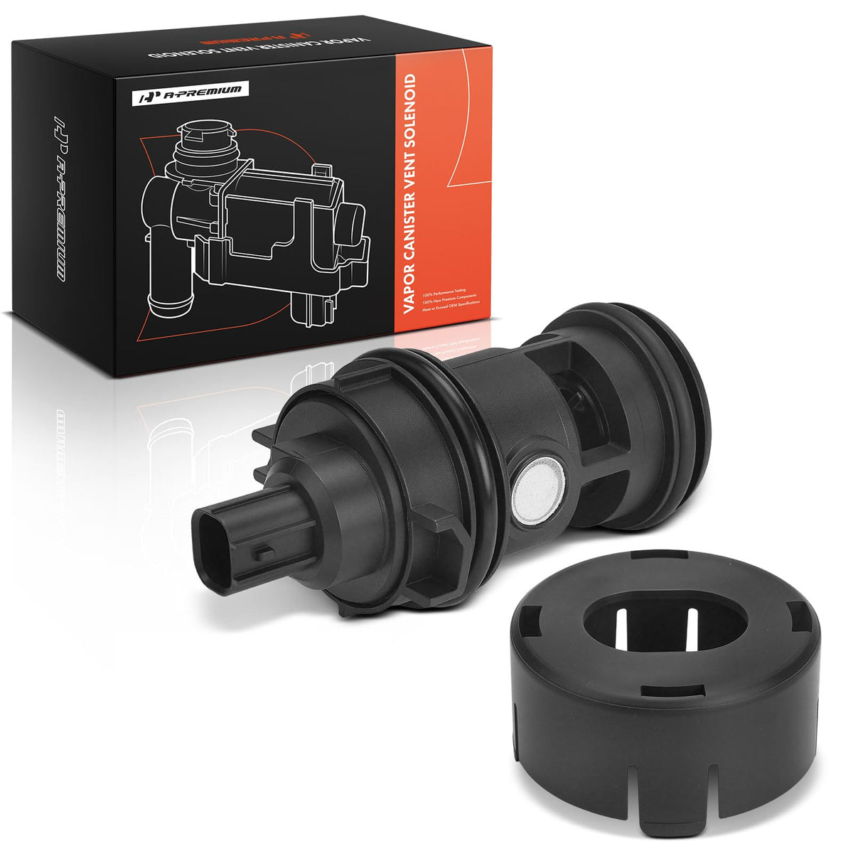 A-Premium front view of vent solenoid showing fit and shape for easy replacement