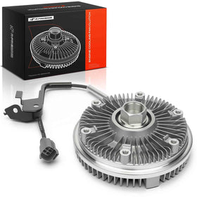 A-Premium front view of fan clutch showing six-bolt pattern and fit