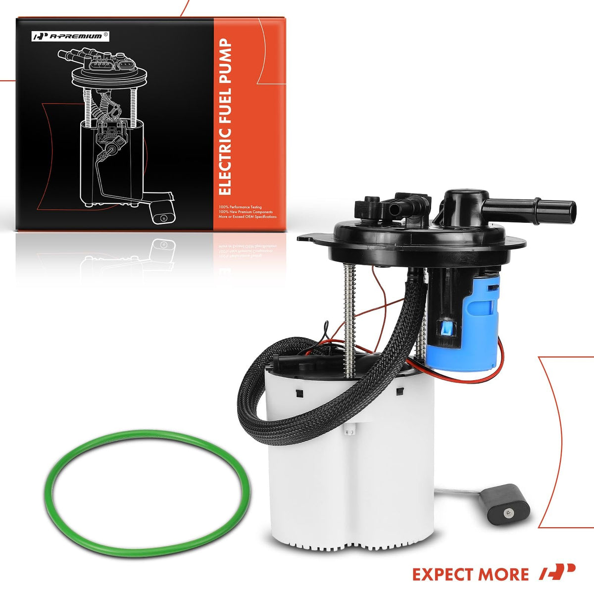 A-Premium fuel pump in garage lifestyle scene highlighting professional installation benefit