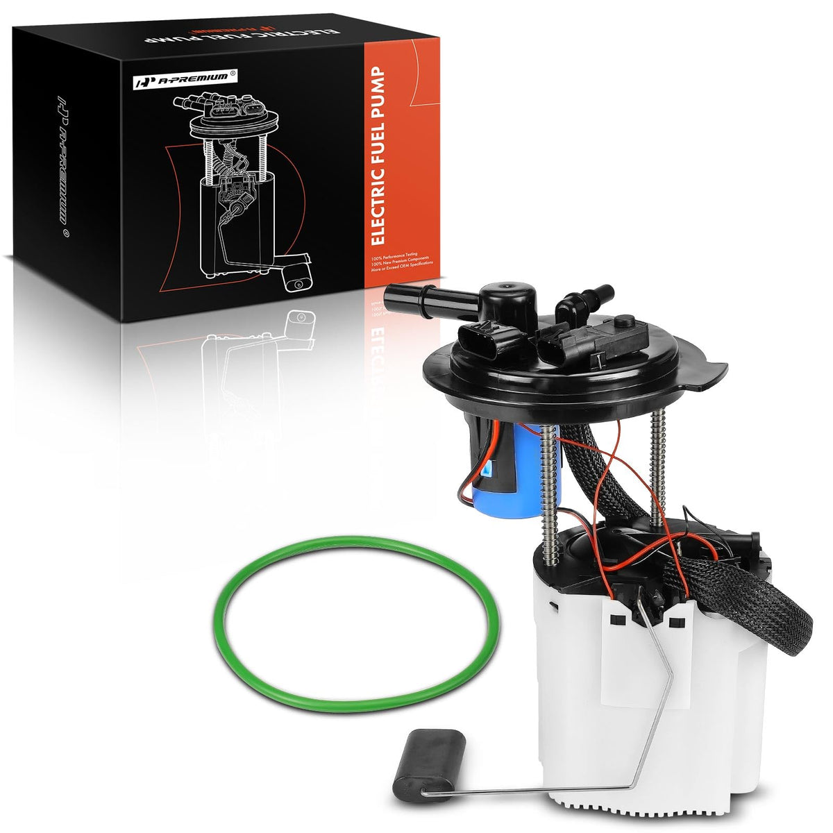 A-Premium fuel pump module front view showing direct-fit design and improved reliability