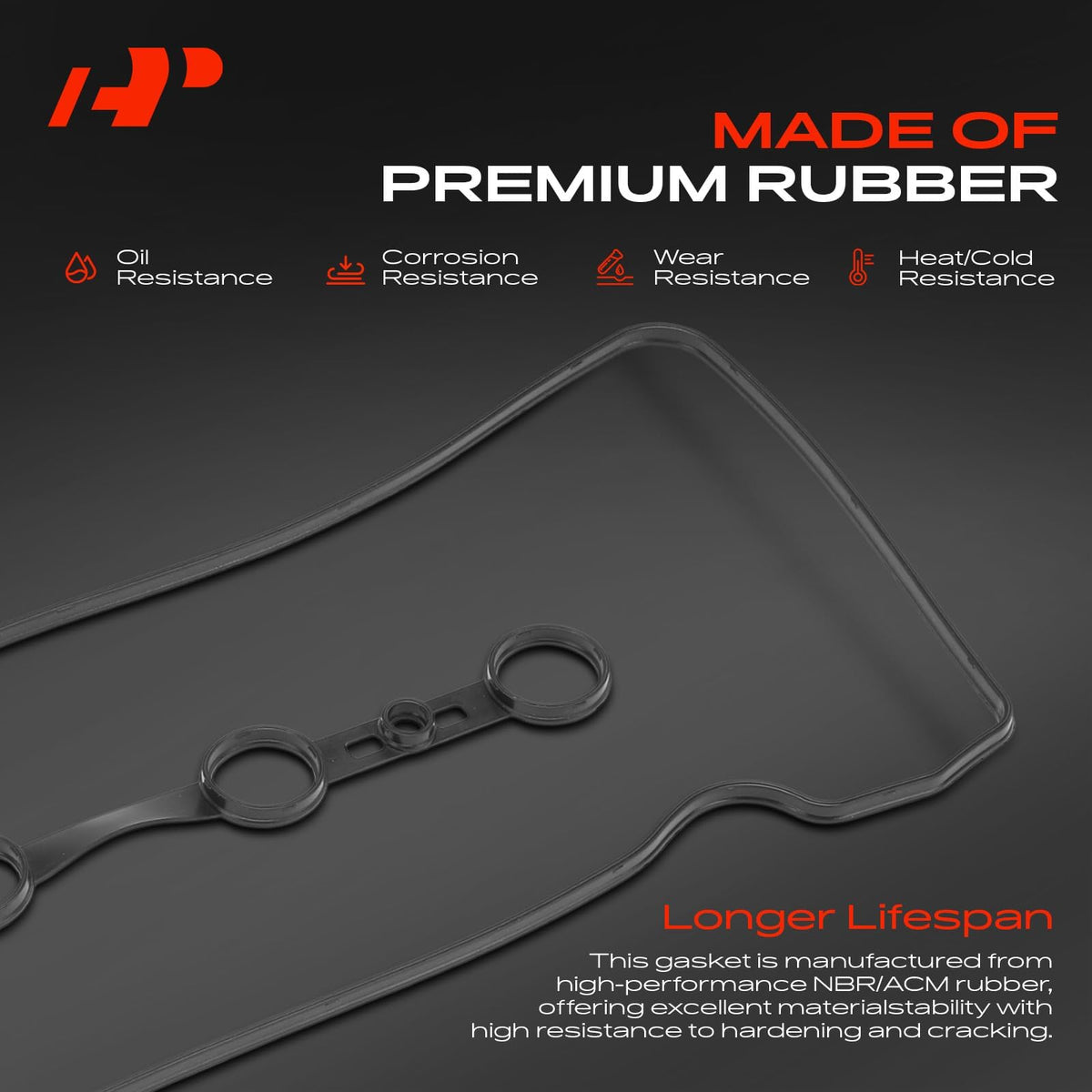 All A-Premium gasket kit components laid out to show included seals and grommets