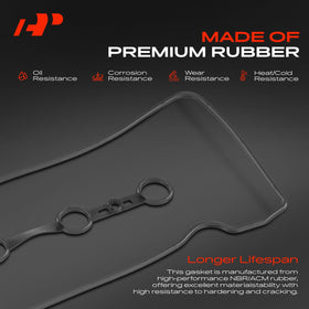 All A-Premium gasket kit components laid out to show included seals and grommets