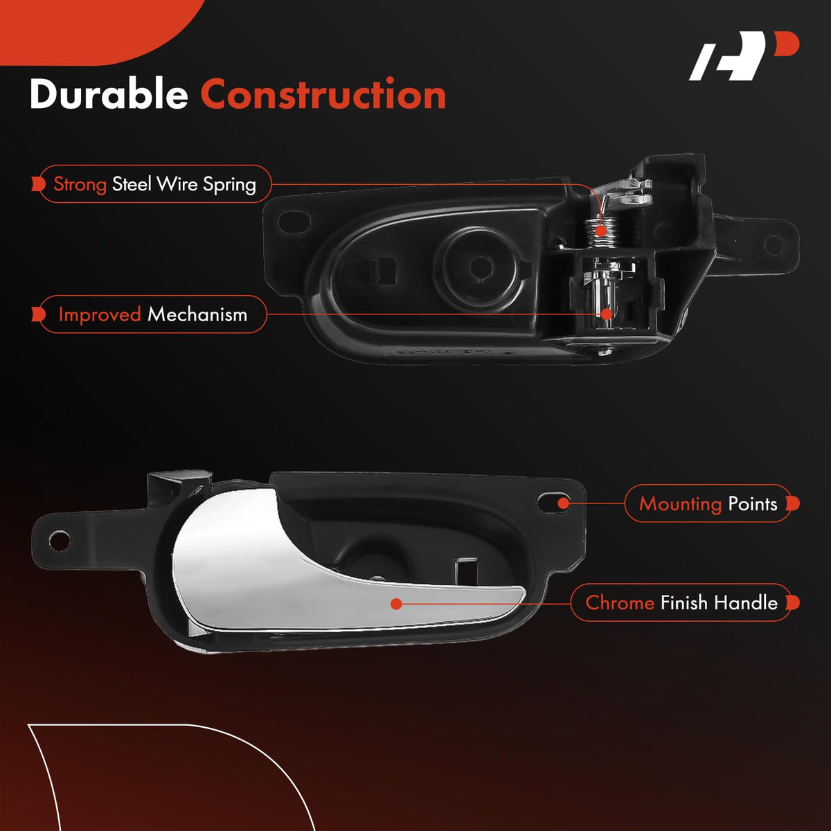 A-Premium rear view showing mounting points and clip locations for easy install