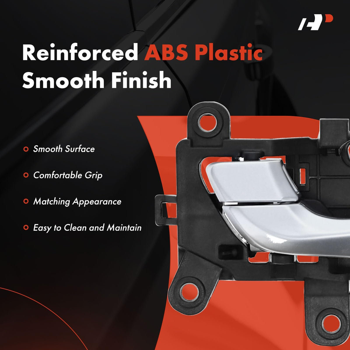 A-Premium close-up of lever and knob demonstrating durable finish