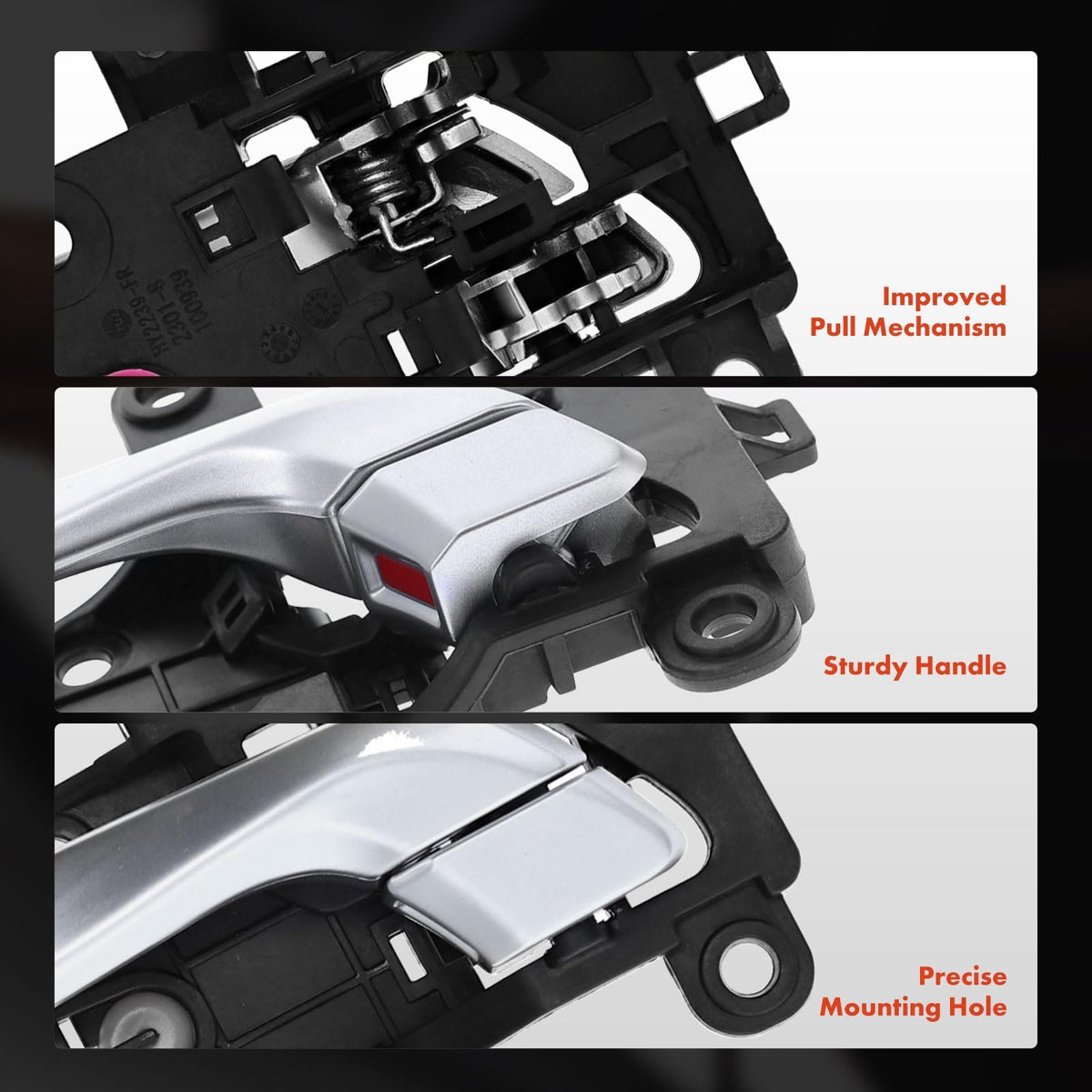 A-Premium handle installed in Hyundai Accent driver door showing restored function