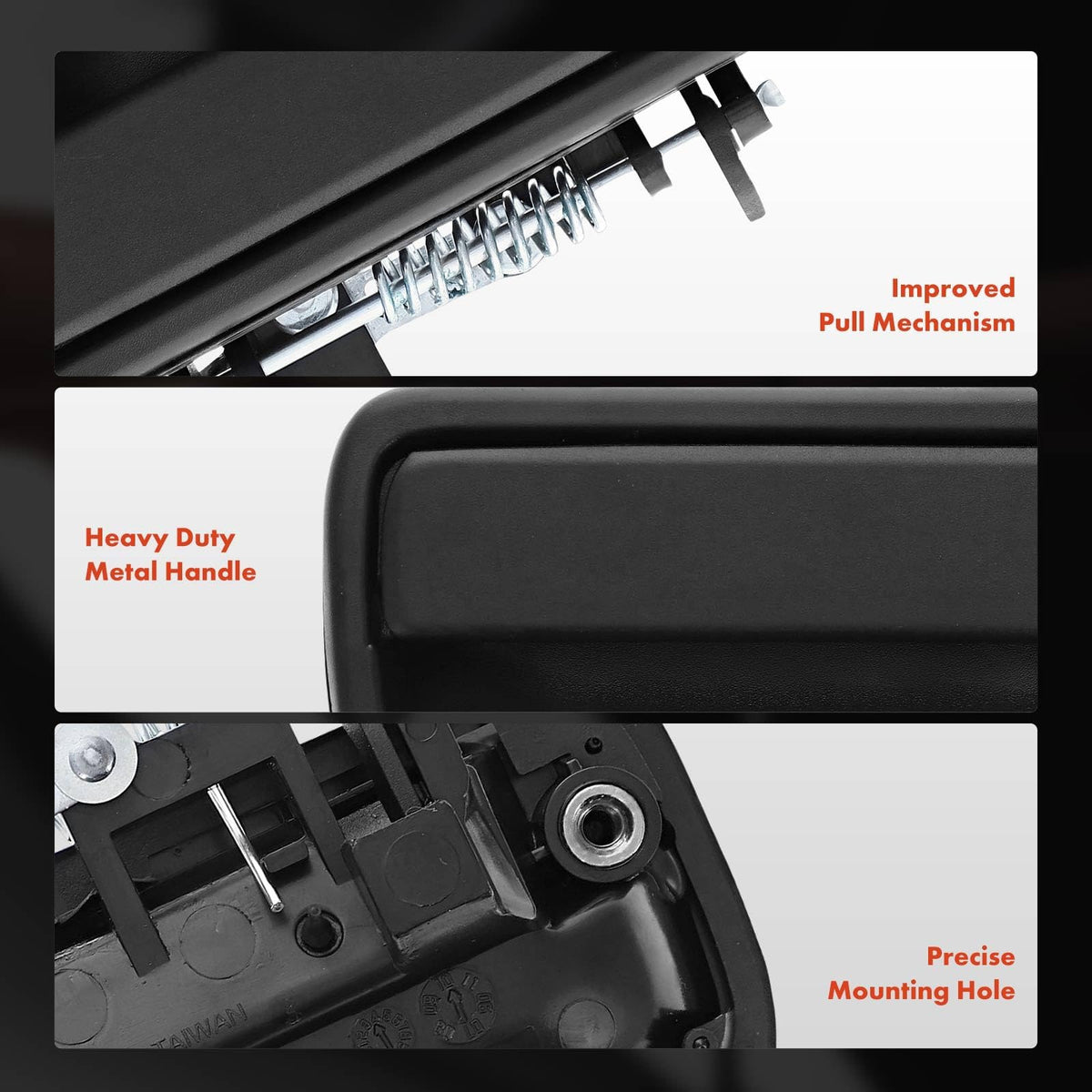 A-Premium handle packaging and contents showing ready-to-install convenience benefit