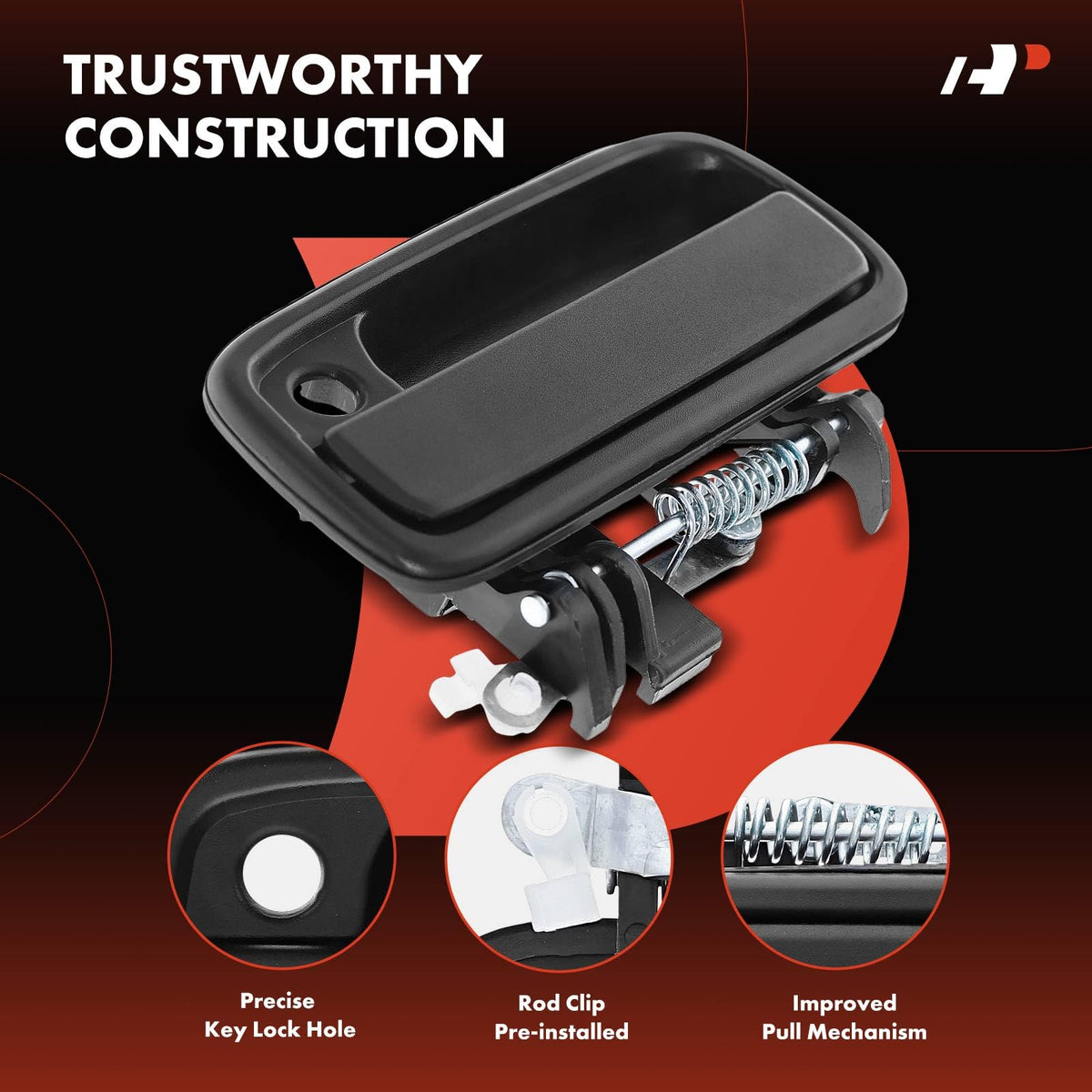 A-Premium handle side profile mounting showing correct alignment benefit