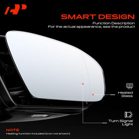 A-Premium view of heated mirror element delivering faster defogging