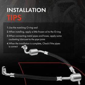 A-Premium hose label and part number closeup aiding correct part identification benefit