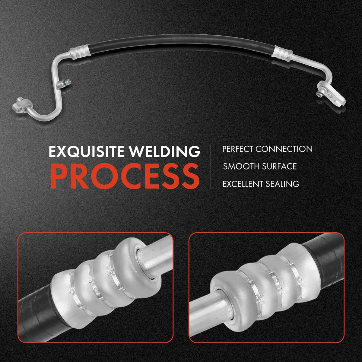 A-Premium hose length and bend profile illustrating correct factory routing benefit