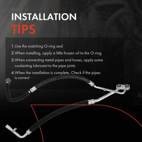A-Premium hoses laid beside ruler showing lengths for accurate scale and fitment