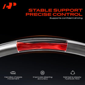 A-Premium hose routed under hood in truck demonstrating correct OEM-style installation