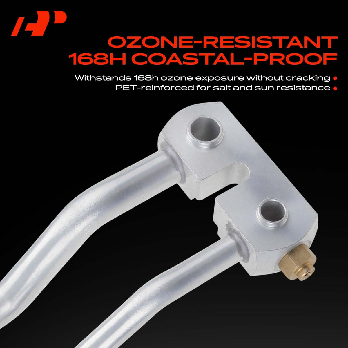 A-Premium hose surface close-up showing four-layer construction durability benefit