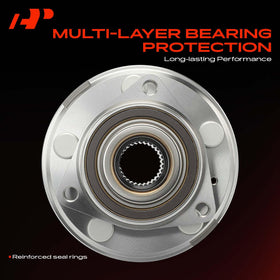 A-Premium axle spline end visible for direct CV axle insertion and alignment