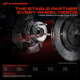 A-Premium close-up of hub bearing surface highlighting durable construction for lasting performance