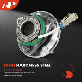 A-Premium hub mounted on knuckle demonstrating correct fitment and reduced play