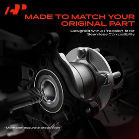 A-Premium side profile with five studs illustrating secure wheel mounting