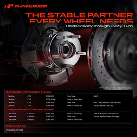 A-Premium hub side profile highlighting durable high-carbon steel construction