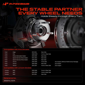 A-Premium hub side profile highlighting durable steel construction benefit