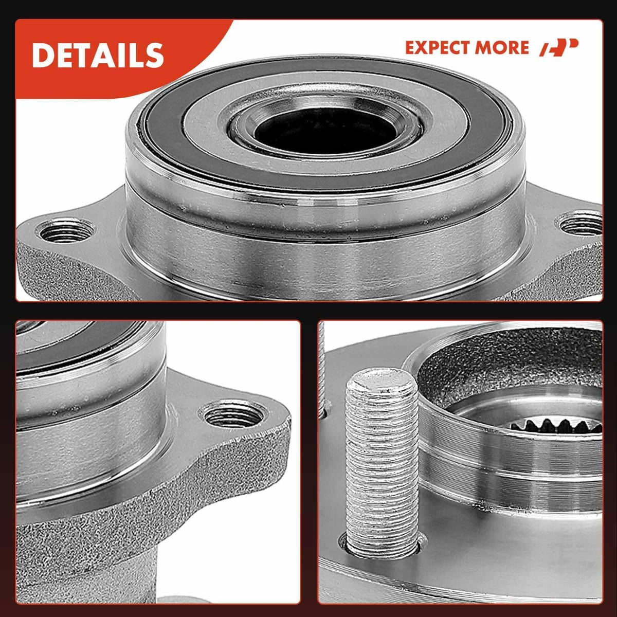 A-Premium hub beside ruler for scale showing compact, OEM-like size