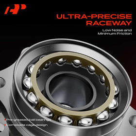 A-Premium top view displaying 5-lug studs for direct wheel mounting