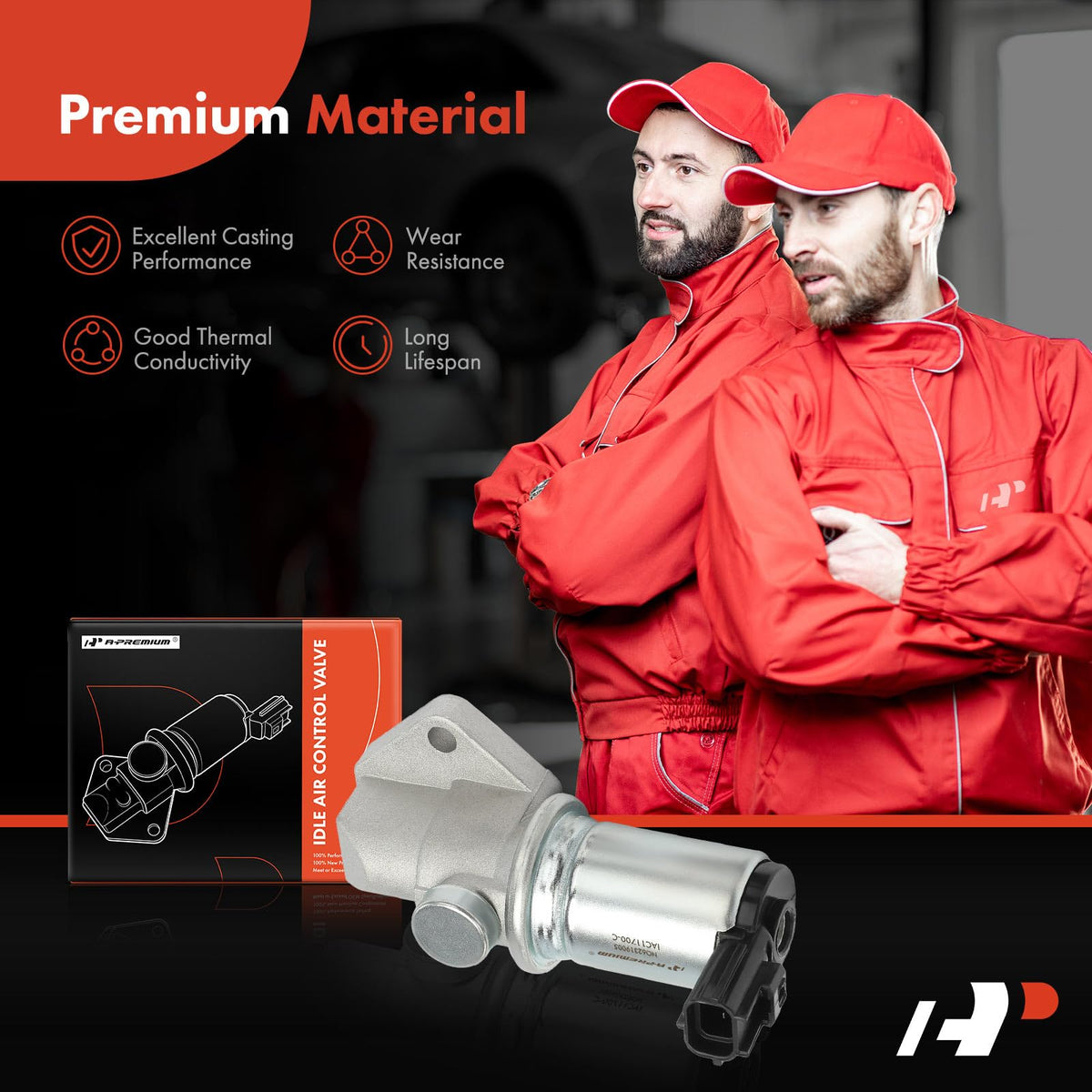 A-Premium close-up plunger and valve tip to illustrate airflow control mechanism