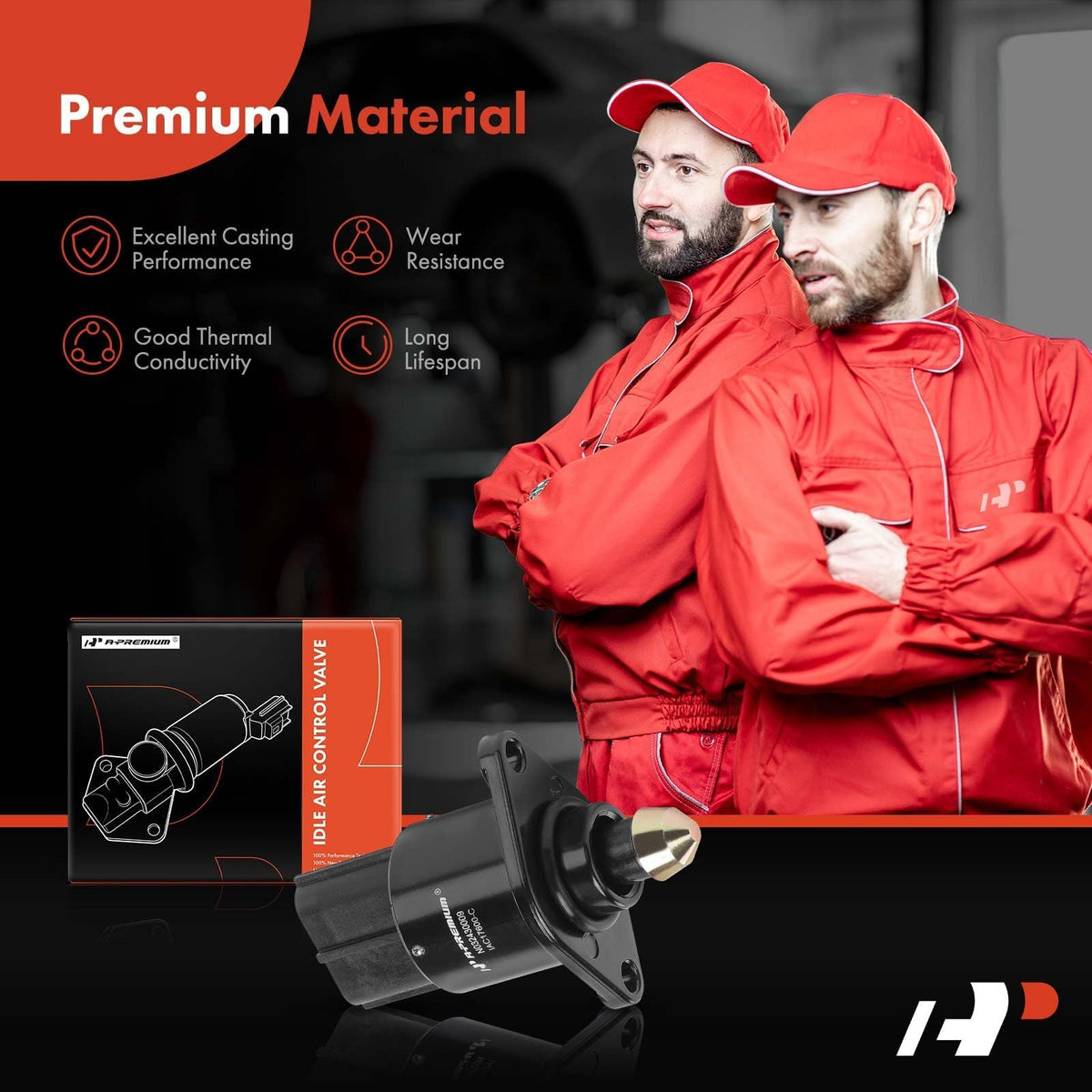 A-Premium IAC valve side profile highlighting durable construction and OEM-style fitment benefit