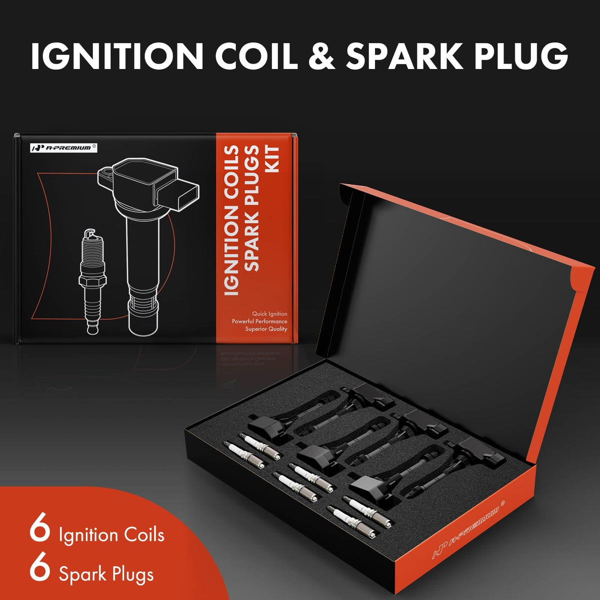 A-Premium ignition coil close-up highlighting robust housing and fit