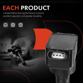 A-Premium ignition coil in hand scale demonstrating correct size for installation