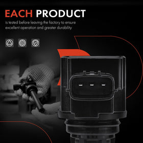 A-Premium coil label with reference numbers aiding accurate part matching