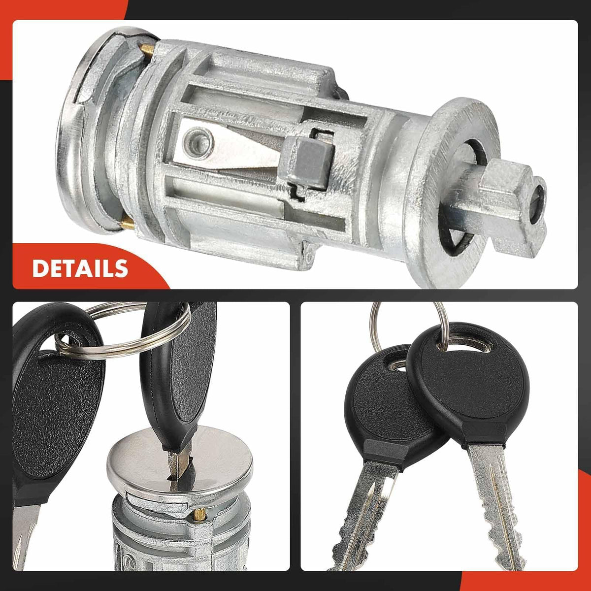 A-Premium packaging and contents showing included two keys and cylinder