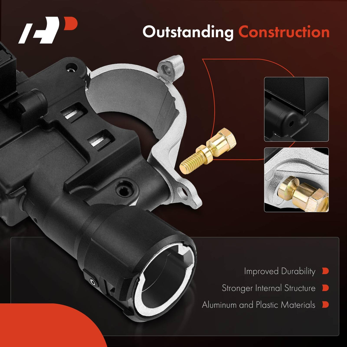 A-Premium close-up of thicker internal cam showing improved wear resistance