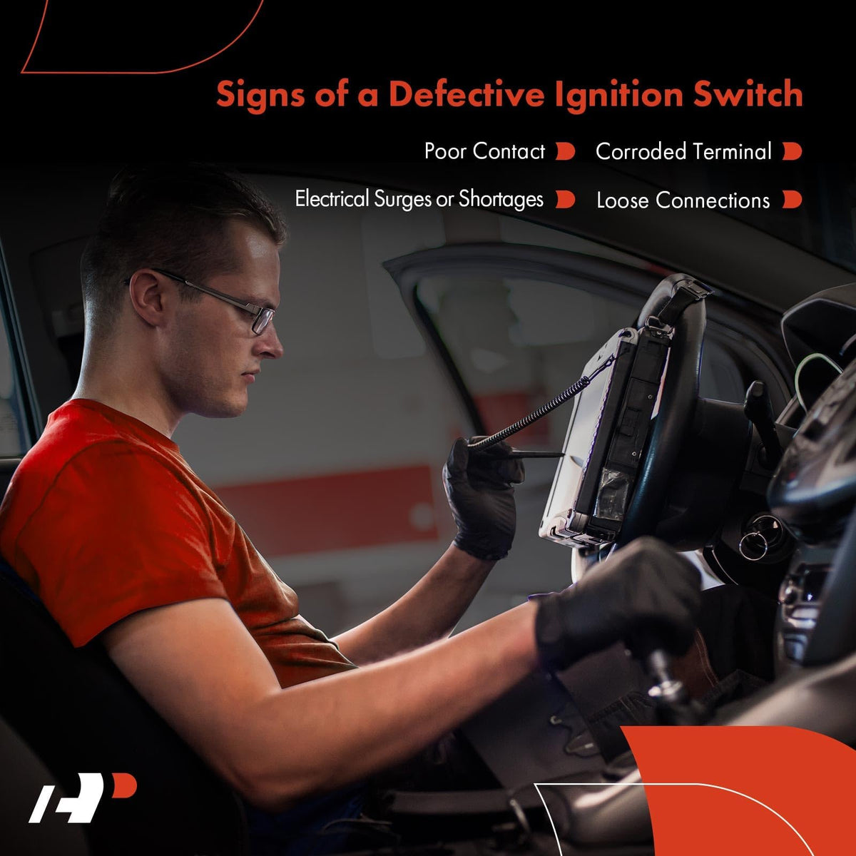 A-Premium ignition switch installed in vehicle demonstrating restored ignition operation
