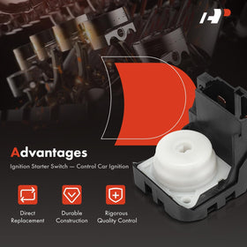 A-Premium ignition switch scale next to ruler showing accurate dimensions for proper fit