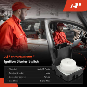 A-Premium ignition switch side profile illustrating compact OE-style form for straightforward install