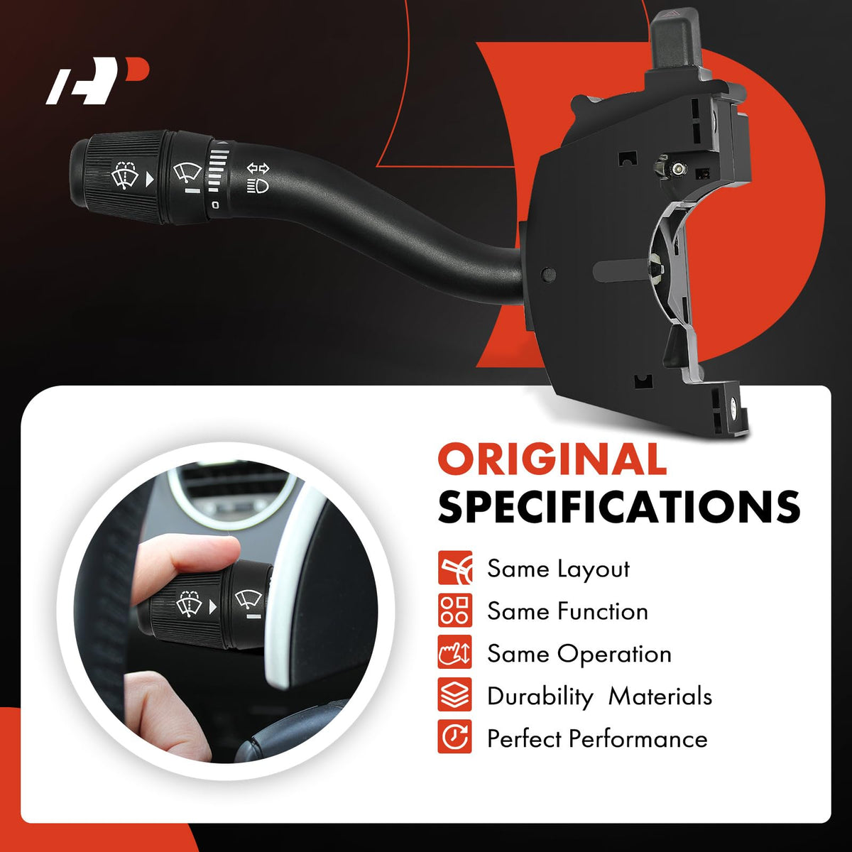 A-Premium installed in vehicle showing restored turn signal and wiper operation benefit