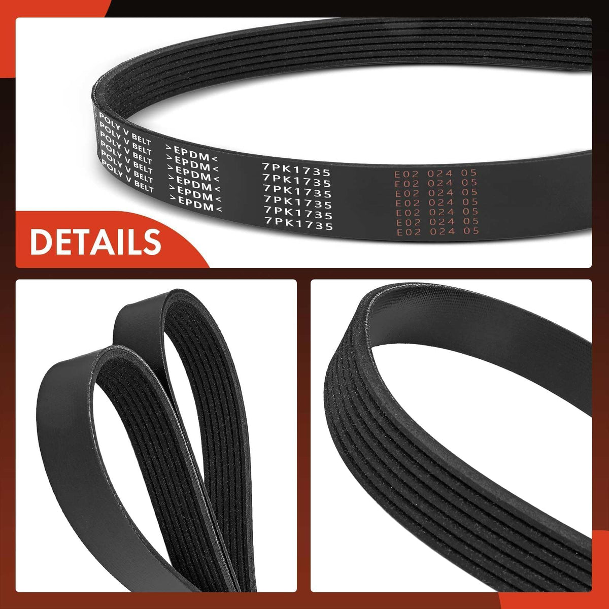 A-Premium belt in service on Dodge Viper accessory drive displaying real-world use