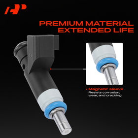 A-Premium injector electrical connector detail with two-blade terminal clarity