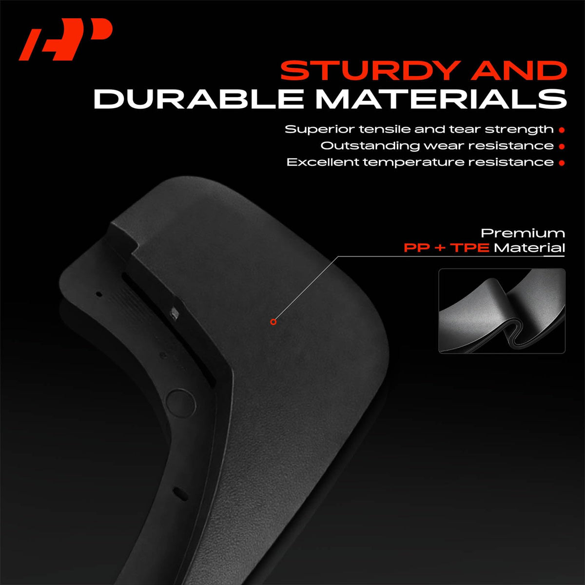 A-Premium included mounting hardware spread showing complete kit