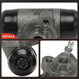 A-Premium installed on rear drum demonstrating ready-to-use replacement