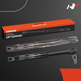 A-Premium strut positioned on hood illustrating correct installation and secure hold