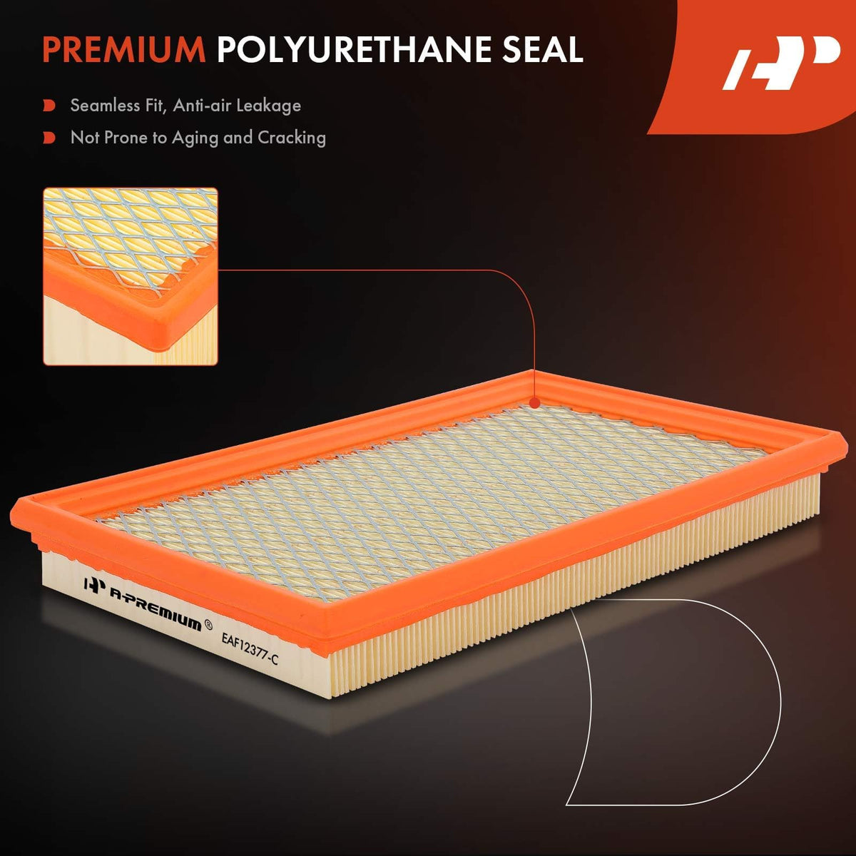 A-Premium engine filter installed in engine bay improving airflow