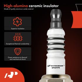 A-Premium spark plug installed in engine bay demonstrating correct fit and improved ignition response