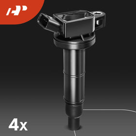 A-Premium ignition coil installed in engine bay demonstrating fit and straightforward replacement benefit