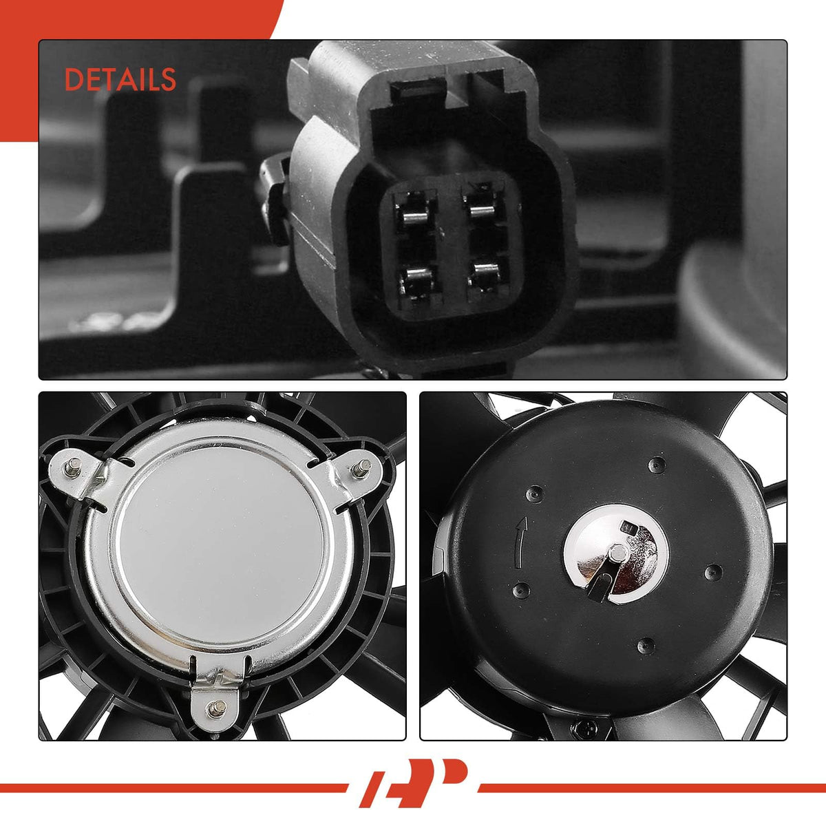 A-Premium installed in vehicle radiator area demonstrating direct-fit replacement