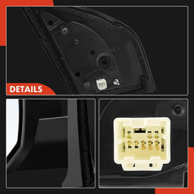 A-Premium mirror installed on Nissan Sentra demonstrating exact fit and restored function benefit